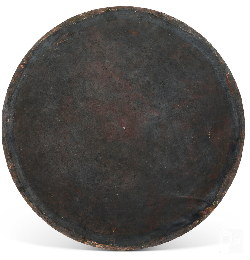 清乾隆至嘉慶 掐絲琺琅花間綬帶圖大圓屏  CHINA, QING DYNASTY, QIANLONG-JIAQING PERIOD (1736-1820) - 图6